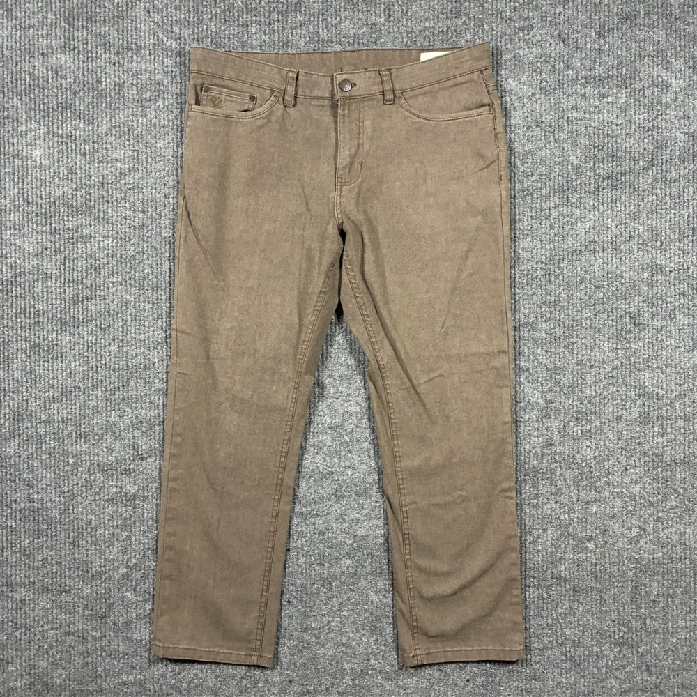 English Laundry Mens Slim Straight Jeans 34x29 Brown Stretch Casual Mid Rise